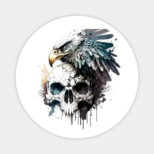 Skull Wild Life Painting Dark Character Spirit Magnet